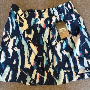 Slazenger Golf Tech Pull On Skort Purple Blue White S NWT